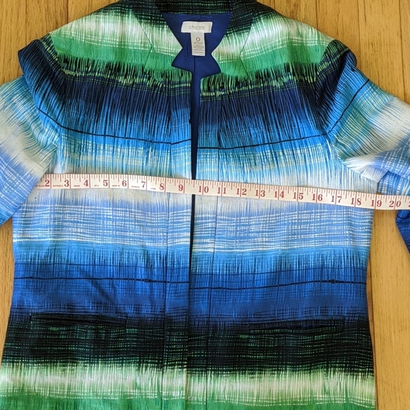 Splashy Nautical Colors Chico's jacket - Picture 4 of 4